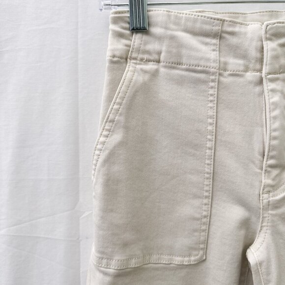 Kut From The Kloth Reese Ankle Zip Straight Leg Stretch White Pants Women Size 0 - Picture 7 of 14